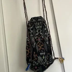 Cleobella Patterned Festival Backpack Cleobella kenzie pink Floral Tiered Ruffle Midi Dress Boho  main image 4